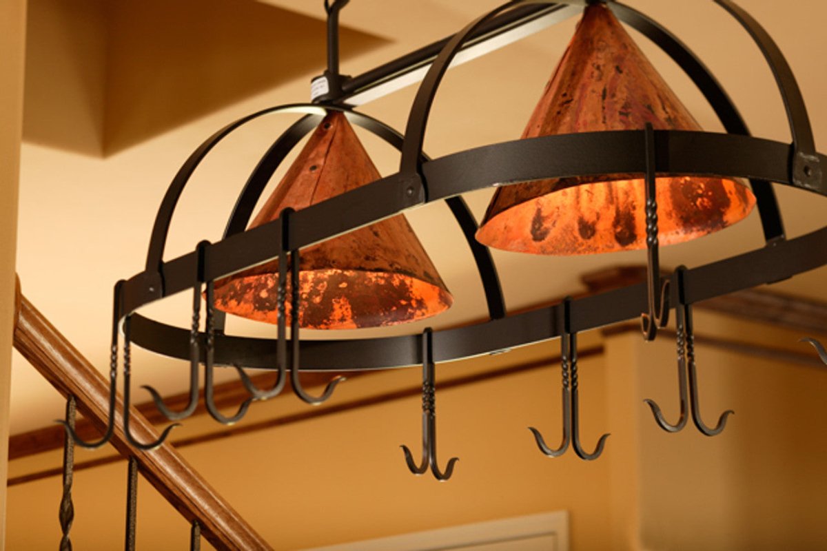 Hand Forged Kitchen Pot Racks and Hooks Ozark Cabin Decor LLC