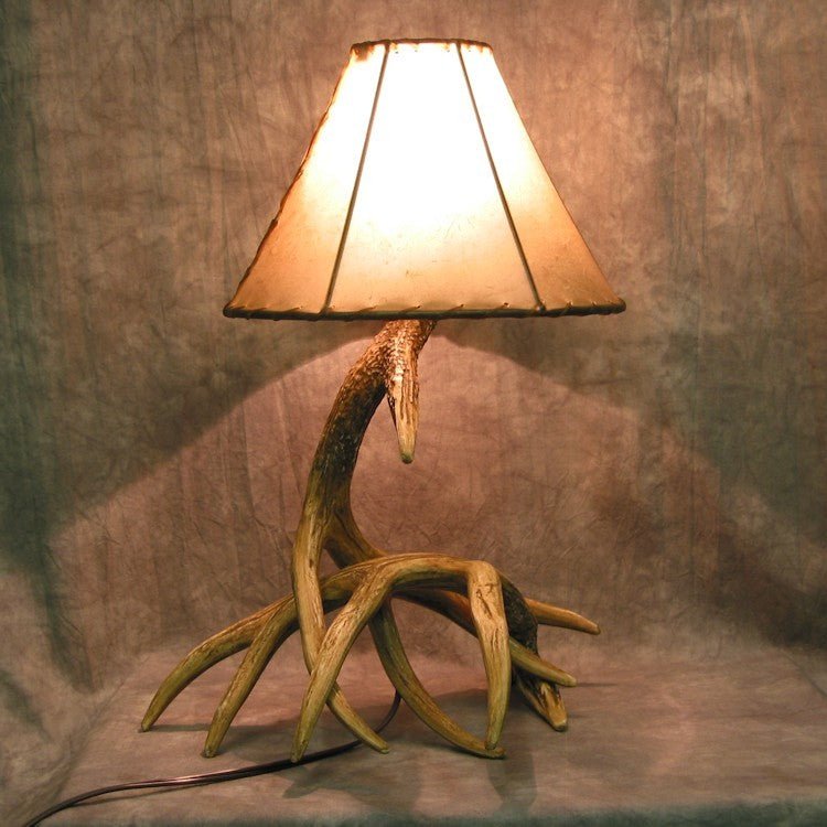 Real antler store lamp