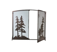 47" Wide X 43" High Tall Pines Fireplace Screen - Ozark Cabin Décor, LLC