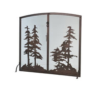 47" Wide X 43" High Tall Pines Fireplace Screen - Ozark Cabin Décor, LLC