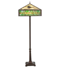 64.5"H Green Pine Branch Mission Floor Lamp - Ozark Cabin Décor, LLC