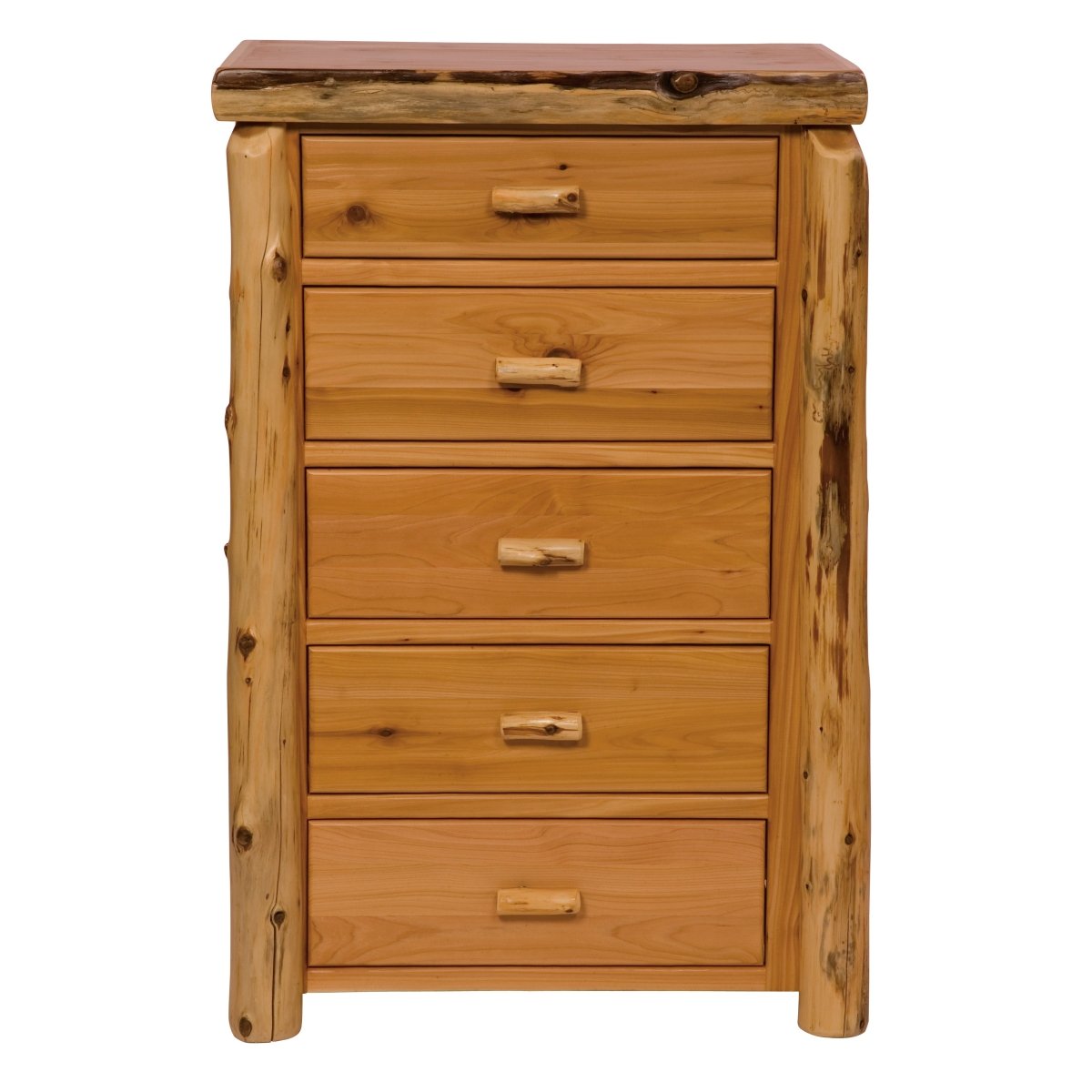 Cedar Log 5 - Drawer Chest - Ozark Cabin Décor, LLC