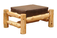 Cedar Log Ottoman - Ozark Cabin Décor, LLC