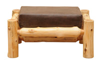 Cedar Log Ottoman - Ozark Cabin Décor, LLC