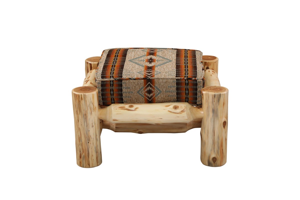 Cedar Log Ottoman - Ozark Cabin Décor, LLC