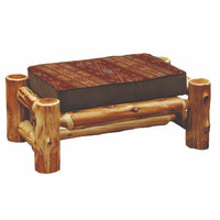 Cedar Log Large Ottoman - Ozark Cabin Décor, LLC