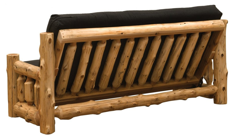 Cedar Log Futon w/Mattress - Ozark Cabin Décor, LLC