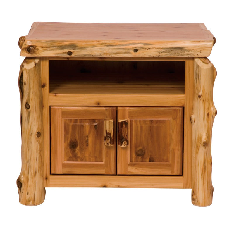 Cedar Log Television Stand - Ozark Cabin Décor, LLC