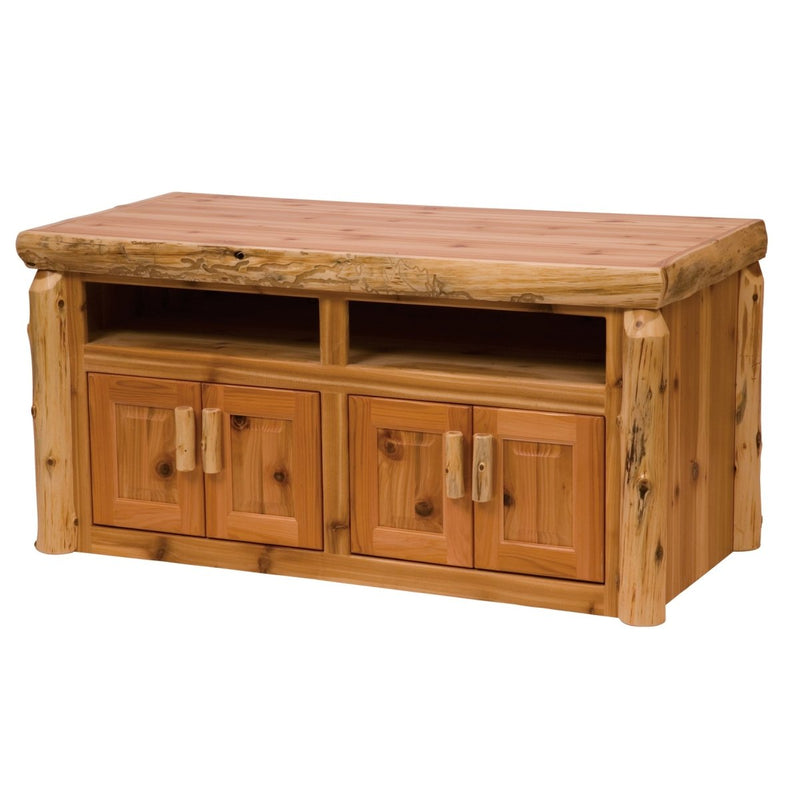 Cedar Log Widescreen Television Stand - Ozark Cabin Décor, LLC