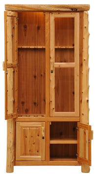 Cedar Log 12 Gun Cabinet - Ozark Cabin Décor, LLC