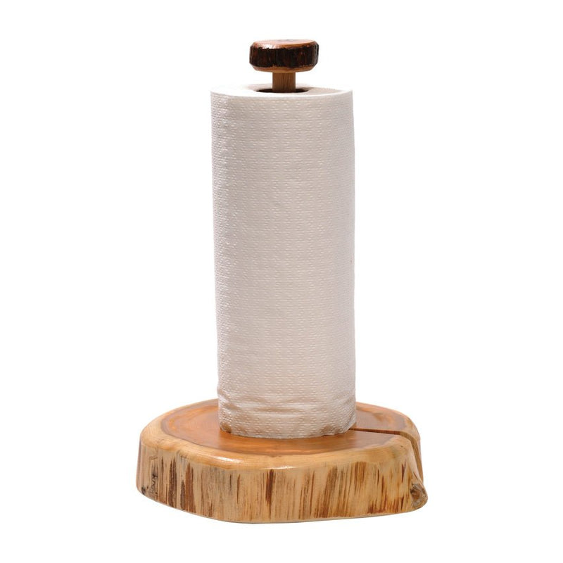 Cedar Log Paper Towel Holder - Ozark Cabin Décor, LLC