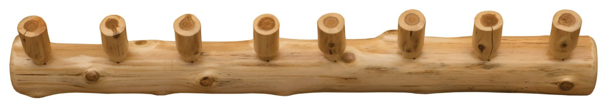 Cedar Log Wall Coat Rack - 3 Sizes - Ozark Cabin Décor, LLC