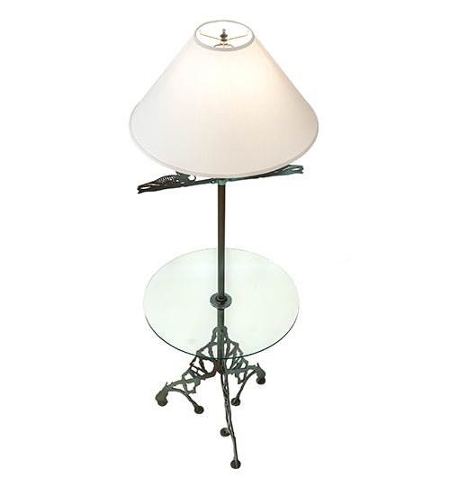 65" High Loon W/Glass Table Floor Lamp - Ozark Cabin Décor, LLC