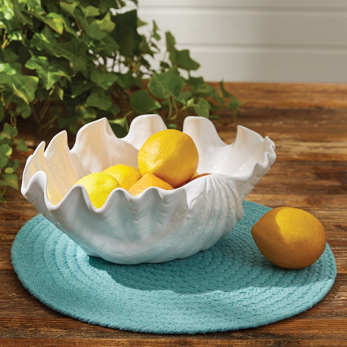 Seashell Serving Bowl - Ozark Cabin Décor, LLC