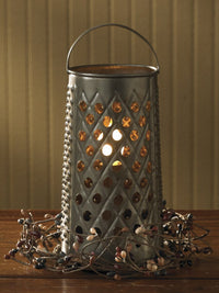 Cheese Grater Lamp - Ozark Cabin Décor, LLC