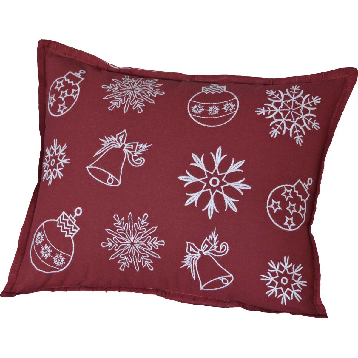 Snow Ornaments Pillow - Ozark Cabin Décor, LLC