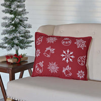 Snow Ornaments Pillow - Ozark Cabin Décor, LLC