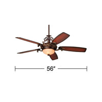 56" Casa Esperanza LED Ceiling Fan - Ozark Cabin Décor, LLC