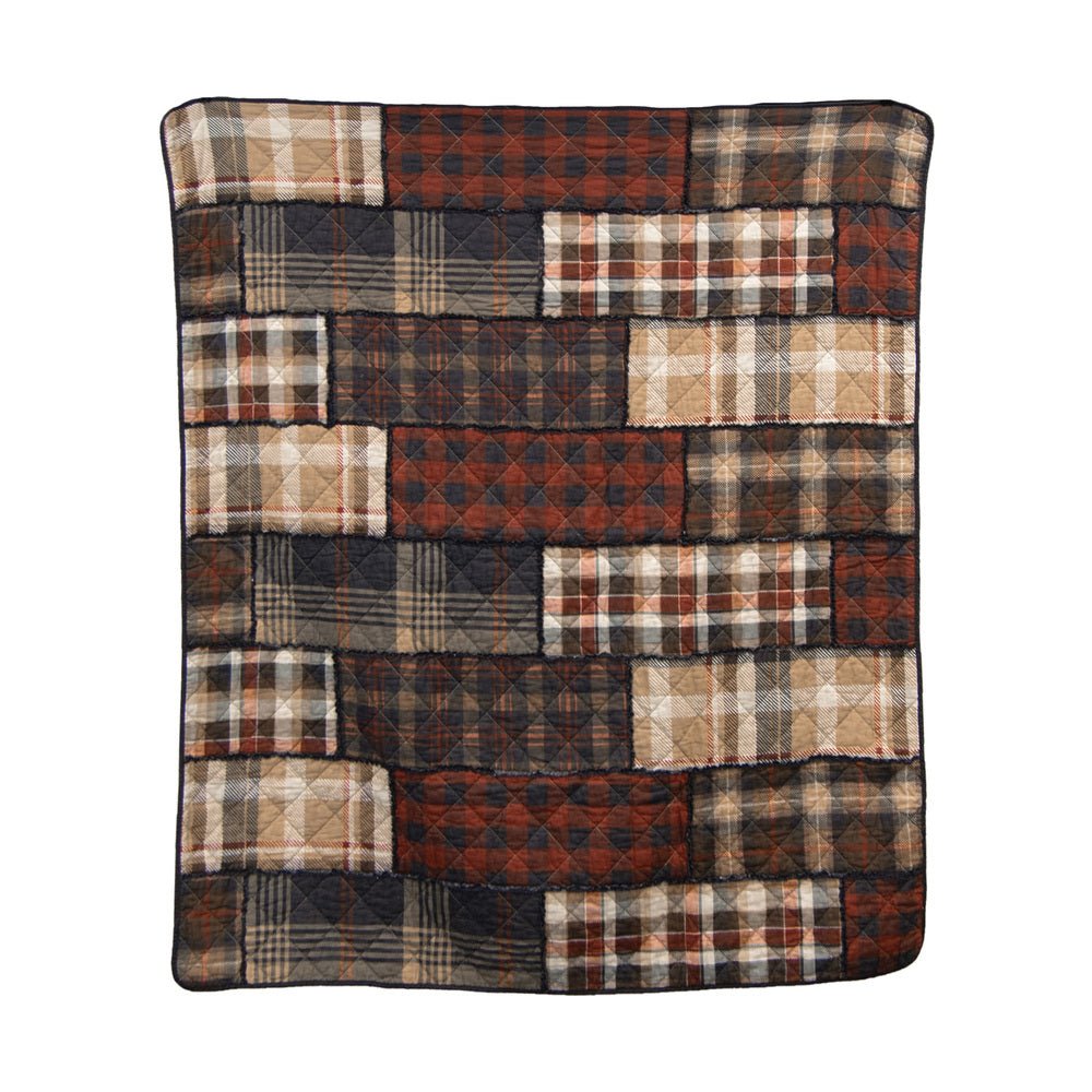 LJ Plaid Cotton 3 - Pc Quilt Set - King - Ozark Cabin Décor, LLC