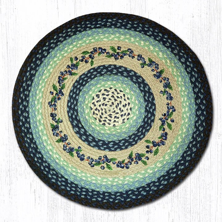 Blueberry Vine Round Rug - Ozark Cabin Décor, LLC