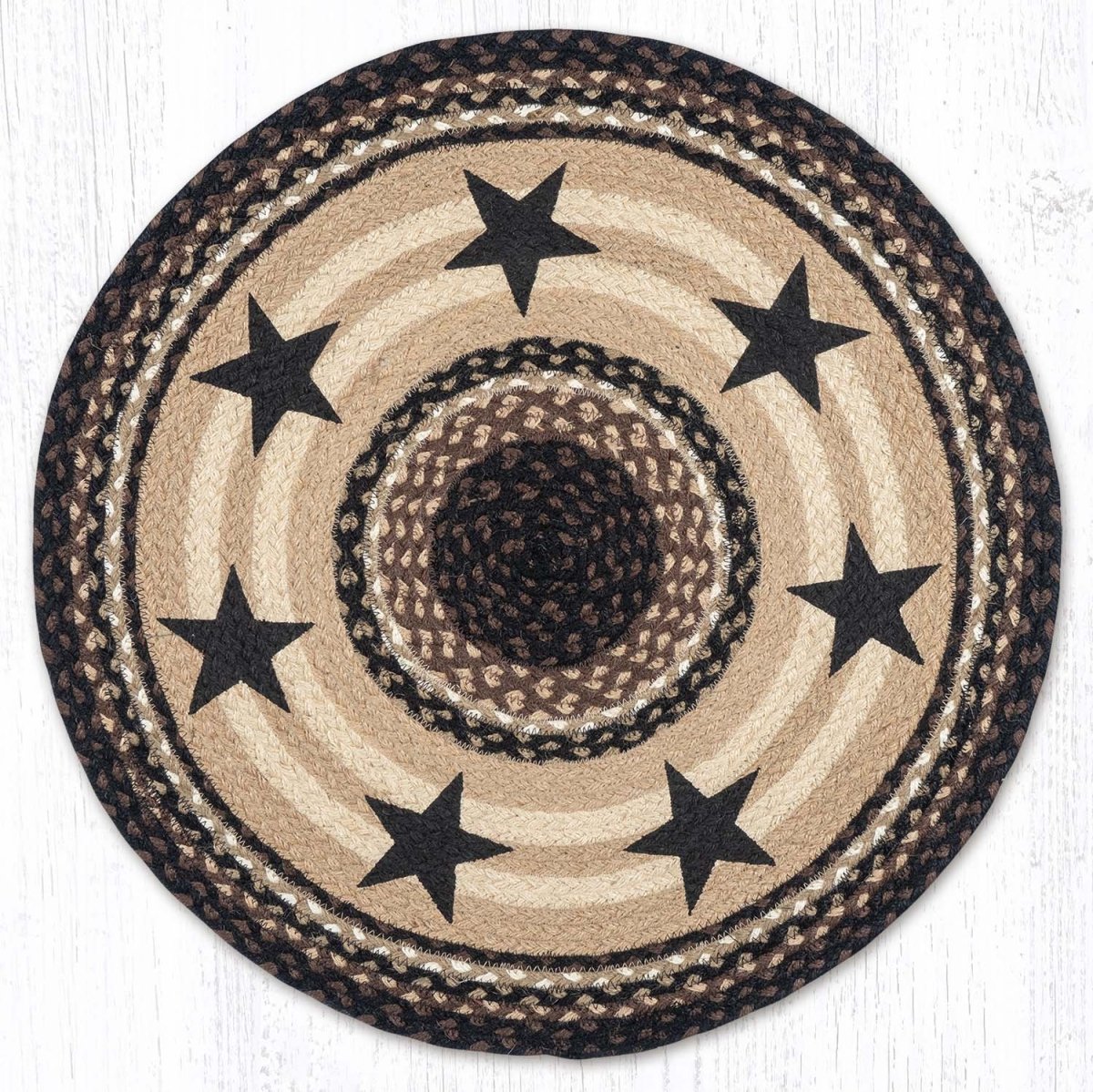 Black Rose Patterned Round Jute 2024 Knitted Natural Straw Rug Circle Carpet-Circular Jute Rug, Round Jute Rug,Knitted Rug,Straw Rug,Wicker Jute,