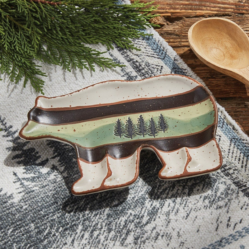 Skyline Bear Spoon Rest - Ozark Cabin Décor, LLC