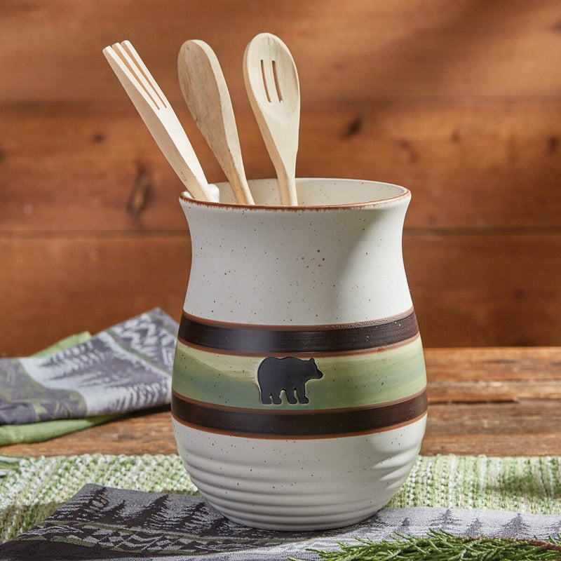 Skyline Utensil Crock - Ozark Cabin Décor, LLC