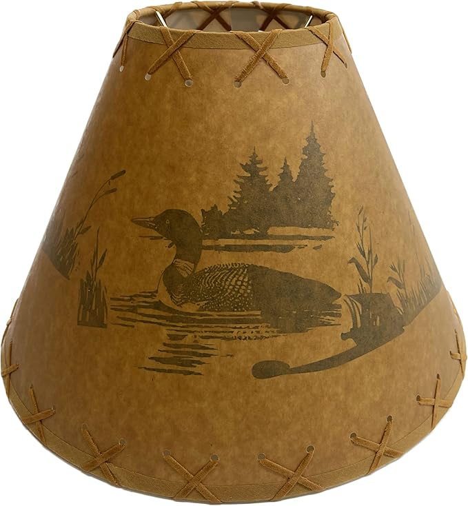 Loon On Lake Lamp Shade - 12" - Ozark Cabin Décor, LLC