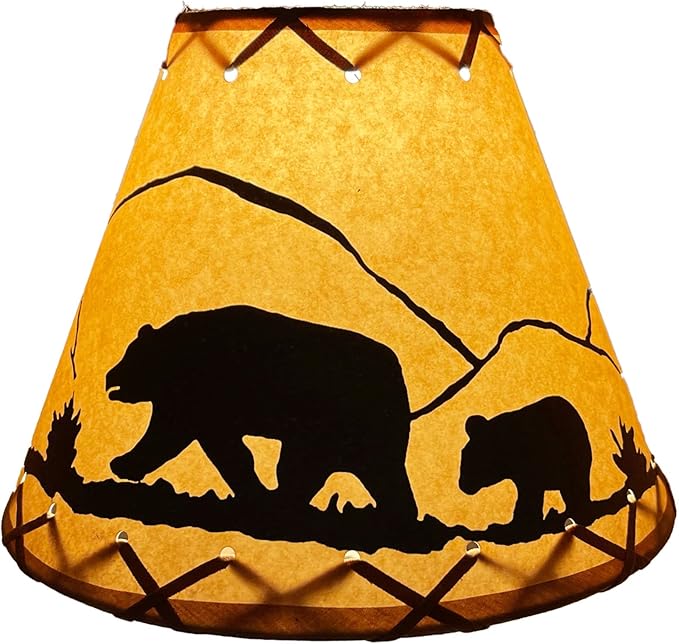 Bear Clip - On Lamp Shade - 9" - Ozark Cabin Décor, LLC