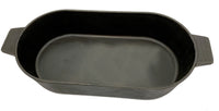 6-qt Cast Iron Oval Fryer w/ Griddle Lid