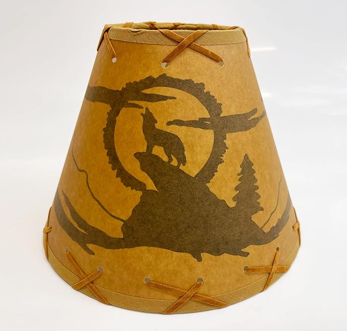 Coyote Clip - On Lamp Shade - 9" - Ozark Cabin Décor, LLC