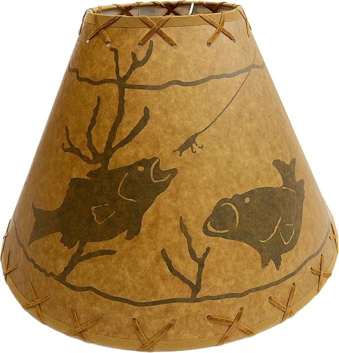 Fish Lamp Shade - 12" - Ozark Cabin Décor, LLC