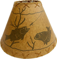 Fish Clip - On Lamp Shade - 9" - Ozark Cabin Décor, LLC