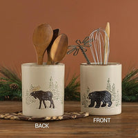 Rustic Retreat Utensil Crock - Ozark Cabin Décor, LLC