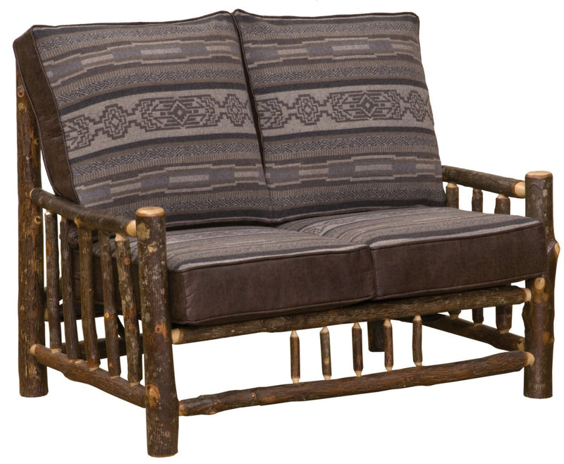 Hickory Log Loveseat - UF - Ozark Cabin Décor, LLC