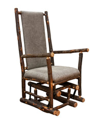 Hickory Log Gliding Rocker - UF - Ozark Cabin Décor, LLC