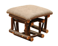 Hickory Log Gliding Ottoman - Ozark Cabin Décor, LLC