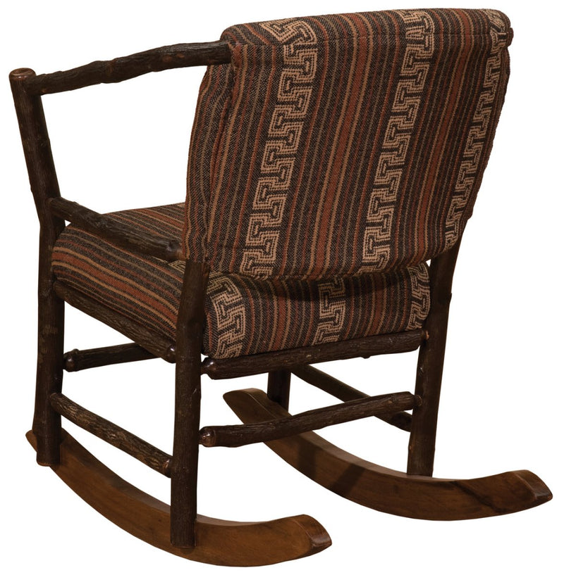 Hickory Log Hoop Rocking Chair - UF - Ozark Cabin Décor, LLC