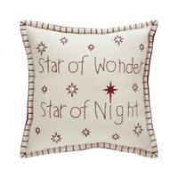 Star of Wonder Christmas Throw Pillow - Ozark Cabin Décor, LLC