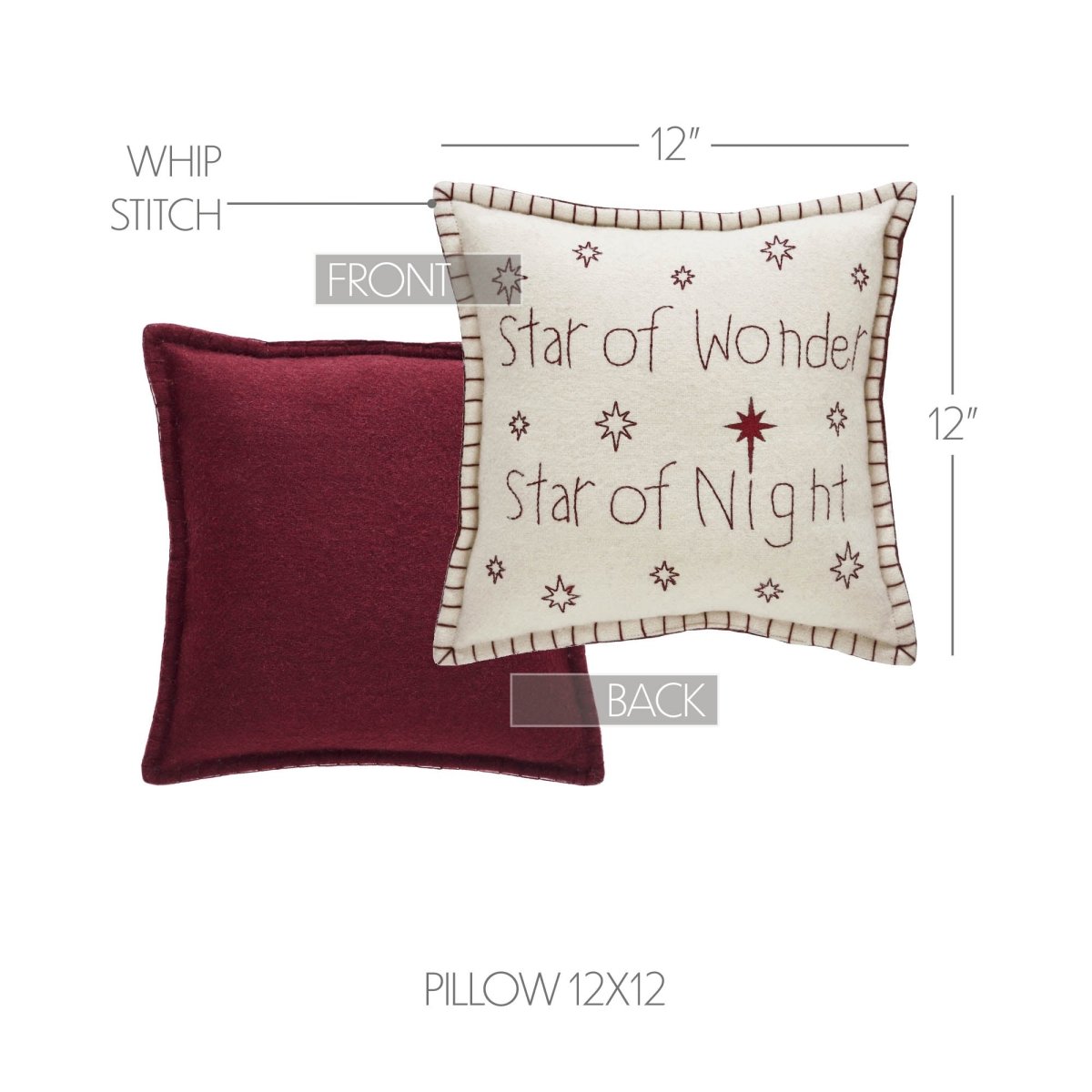 Star of Wonder Christmas Throw Pillow - Ozark Cabin Décor, LLC