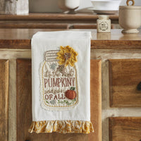 Pumpkiny Season Kitchen Towel - Ozark Cabin Décor, LLC