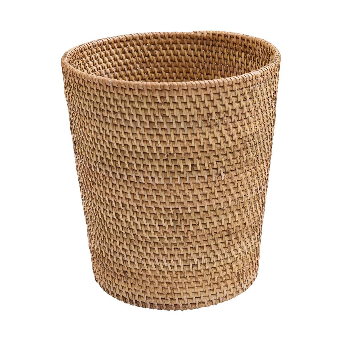 Rattan Waste Basket - Ozark Cabin Décor, LLC