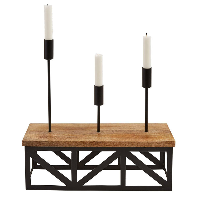 Urban Farmhouse Taper Centerpiece - Ozark Cabin Décor, LLC