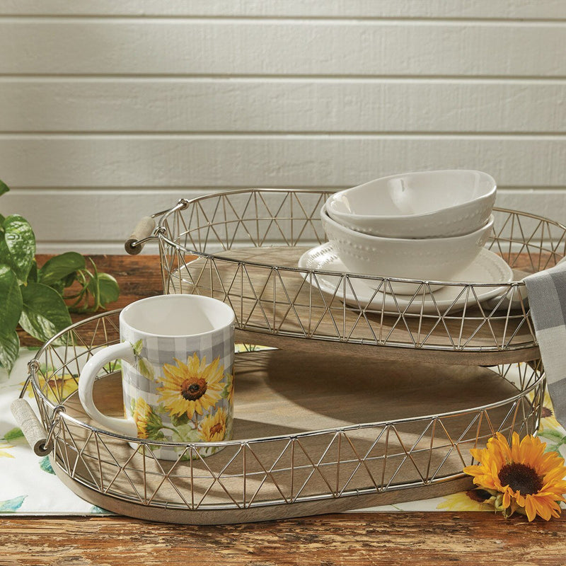 Crestwood Oval Tray Set - Ozark Cabin Décor, LLC