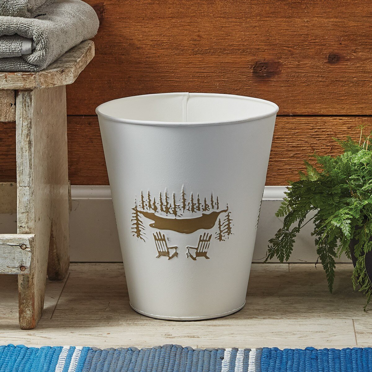 Adirondack Waste Paper Basket - Ozark Cabin Décor, LLC