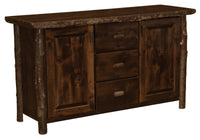 Hickory Log Sideboard - Ozark Cabin Décor, LLC