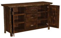 Hickory Log Sideboard - Ozark Cabin Décor, LLC