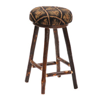 Hickory Round 24" Counter Stool - SF - Ozark Cabin Décor, LLC