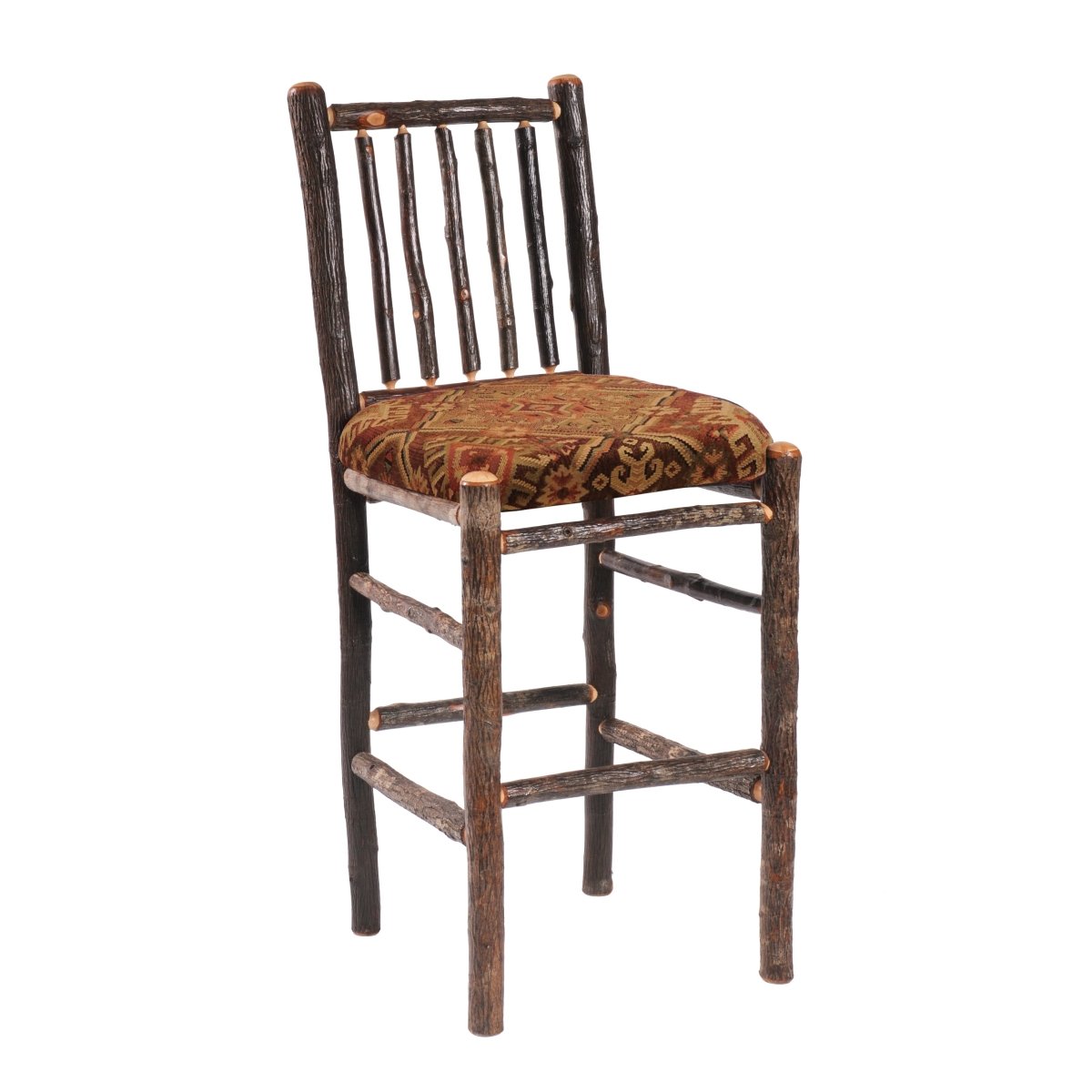 Hickory 24" Spoke Back Barstool - SF - Ozark Cabin Décor, LLC