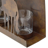 Cowboy Centerpiece With Glass Votives - Ozark Cabin Décor, LLC